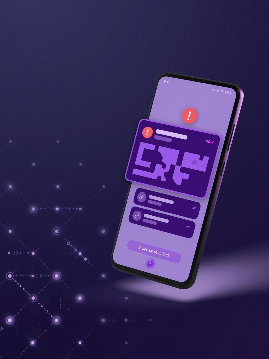 PAGER-App auf einem Android-Smartphone mit Alarm-Benachrichtigung